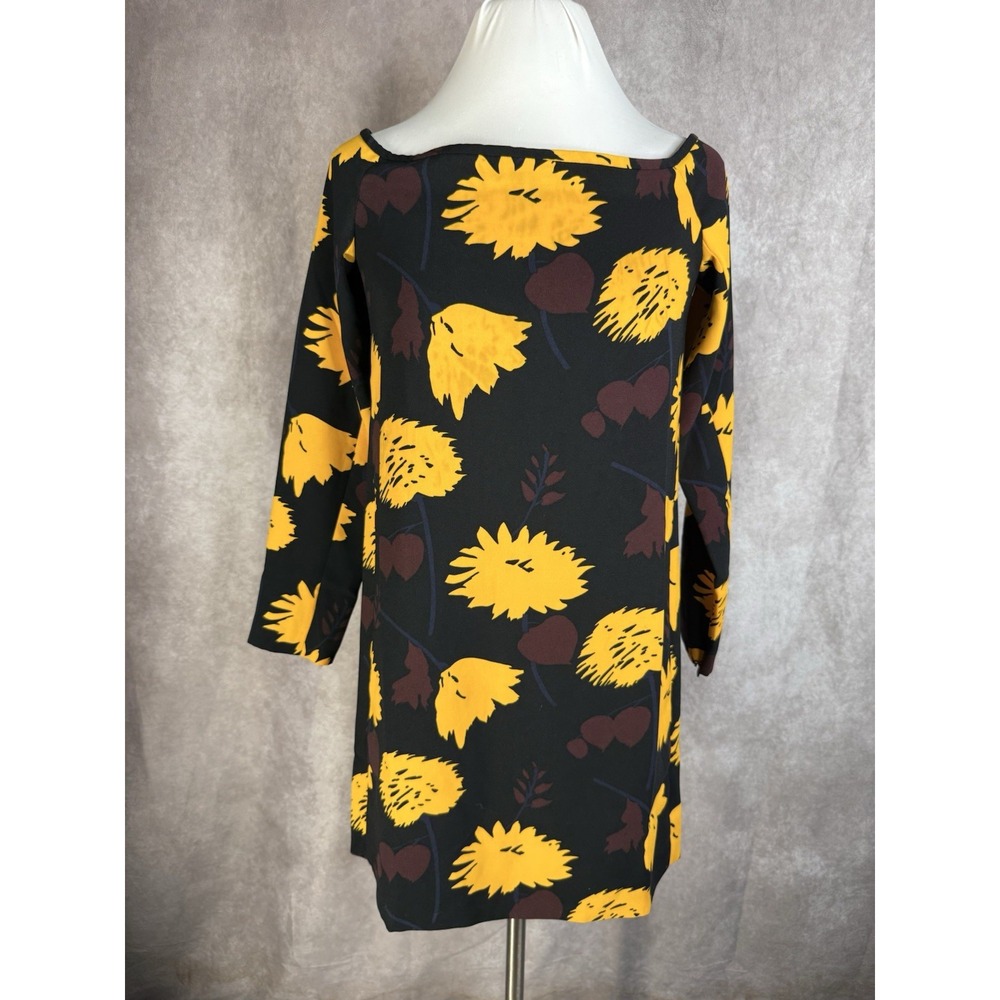 Sportmax By MaxMara Off The Shoulder Wide Neck Floral Dress Women's Size US 4